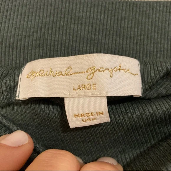 Spiritual Gangster Women's Carmela Rib Cinched Jumpsuit in Dusty Olive NWOT - Picture 7 of 9